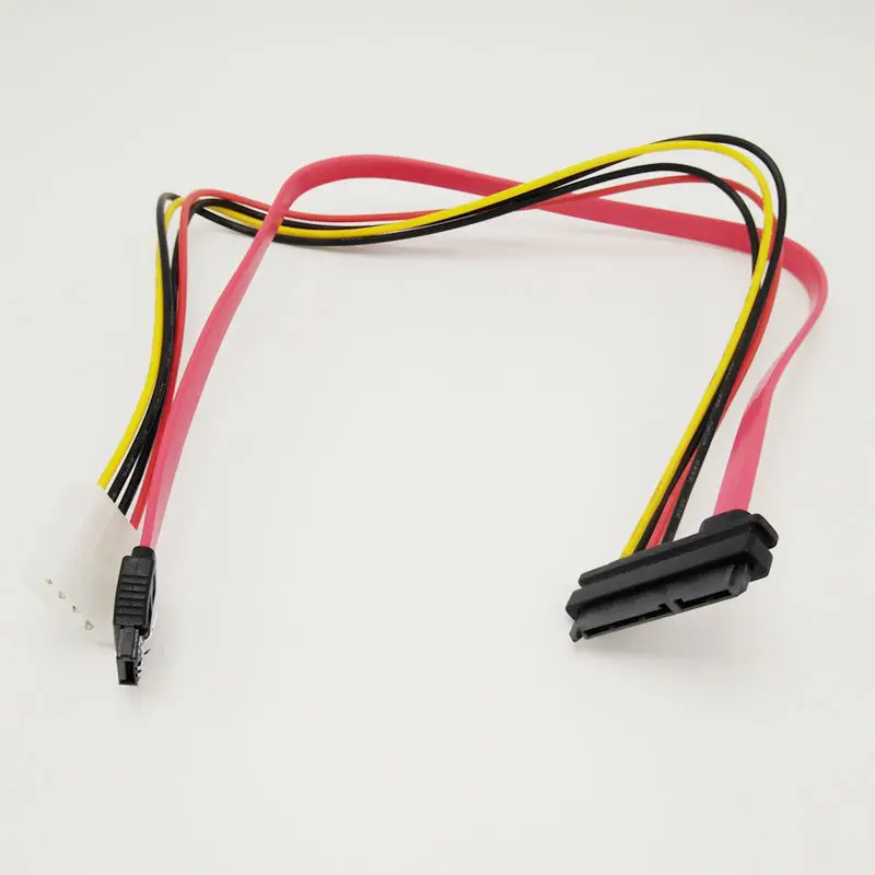 2 шт. SATA Combo кабель для передачи данных 4 булавки IDE Molex и Serial ATA мощность HDD DVD жесткий
