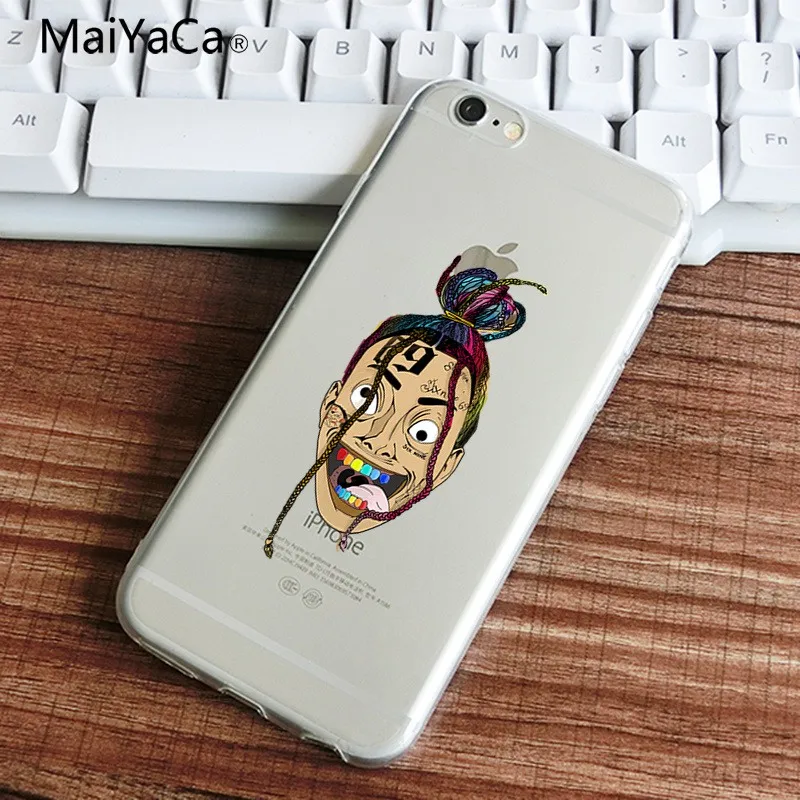 Чехол для телефона MaiYaCa ip Hop Rapper Tekashi 69 6ix9ine чехол iPhone X XSMAX задняя крышка мягкие ТПУ
