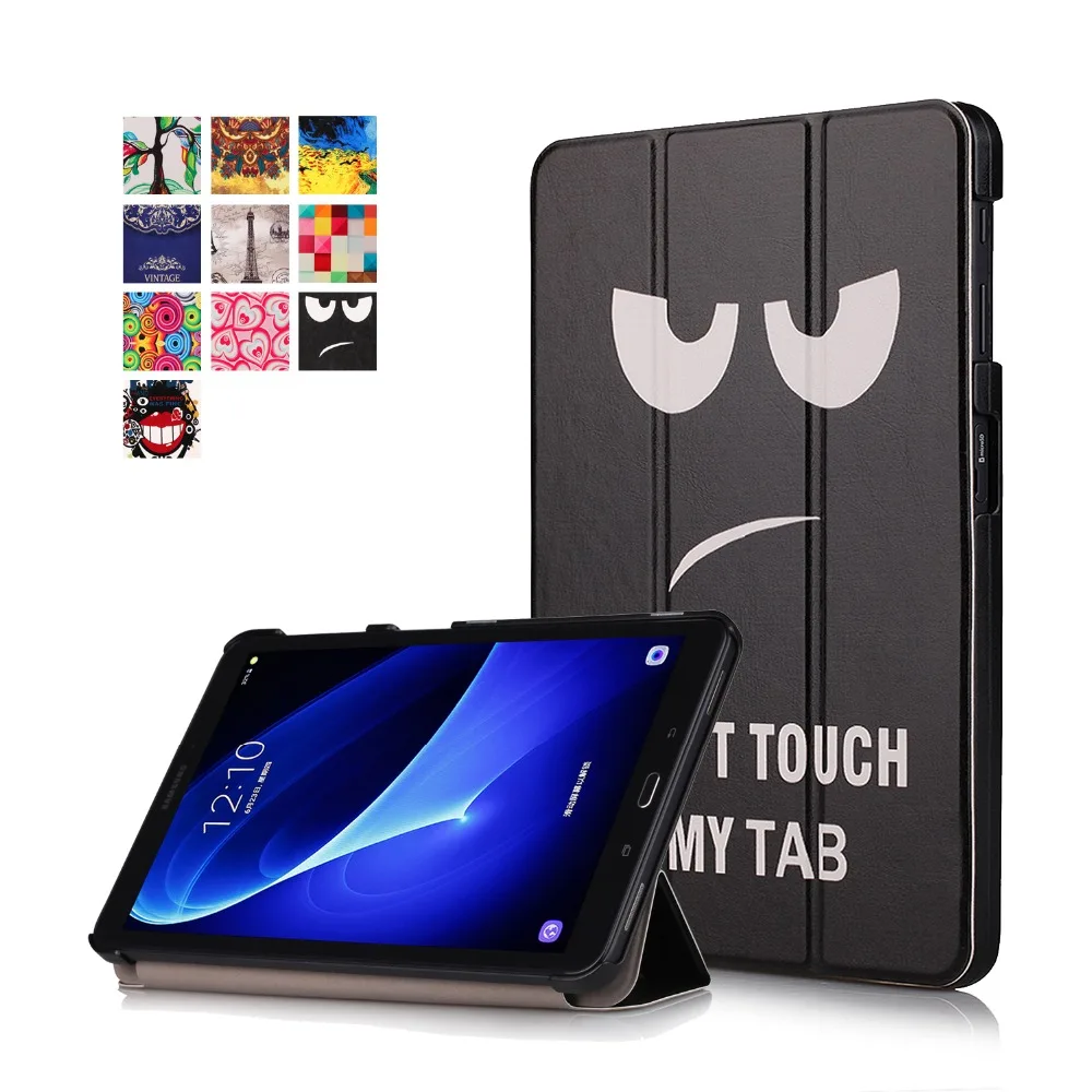 Чехол для samsung Galaxy Tab A 10,1 SM-T580 T585 из искусственной кожи чехол для планшета с функцией автоматического сна/пробуждения чехол для samsung Galaxy Tab A6 10,1 чехол