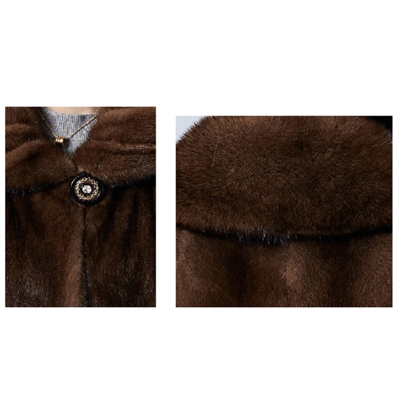 Женская зимняя шуба размера плюс 6XL из искусственного меха новинка 2020 норкового