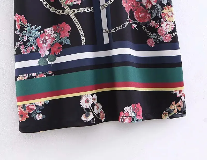 Hot sale XZ45-1940 European and American Fashion Wind Printed Dresses | Женская одежда