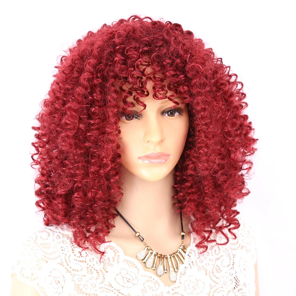 Amir Hair Wig Afro Kinky Curly Wigs For Women Synthetic Heat Resistant Fiber Black Brown Red Wig Cosplay Wig alice wig 035 heat resistant fiber hairpiece synthetic hair wig anime touken ranbu online cosplay wig