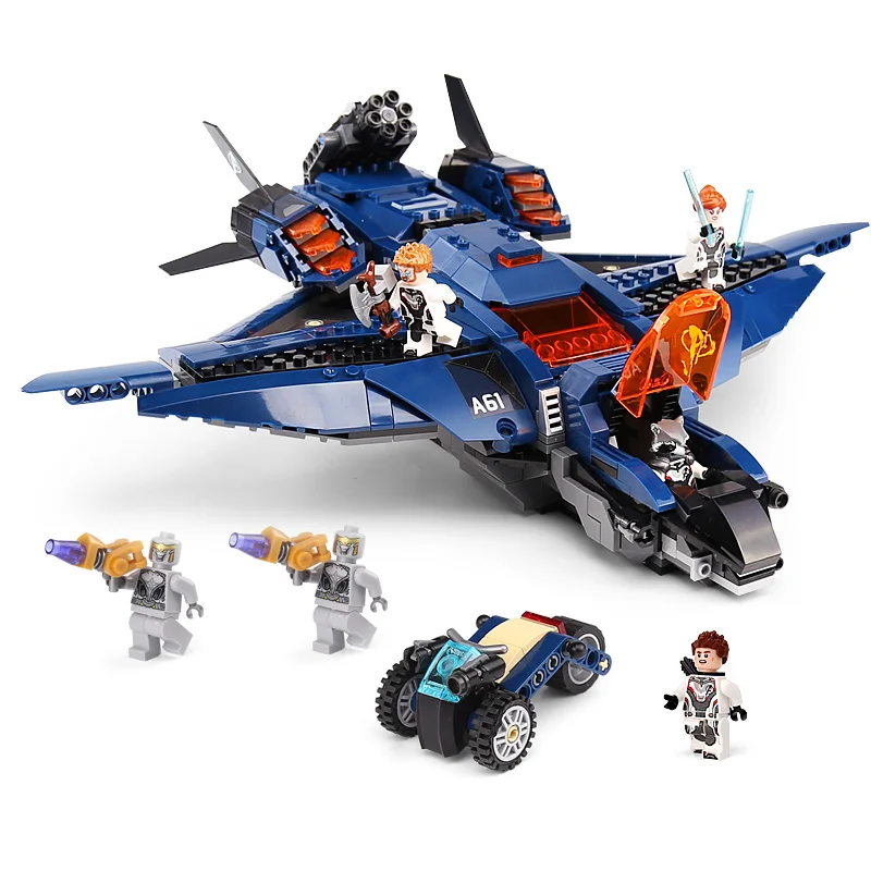 07122 Супер Герои модель Avengerss Ultimate Quinjet Совместимость с Legoing 76126 строительные блоки