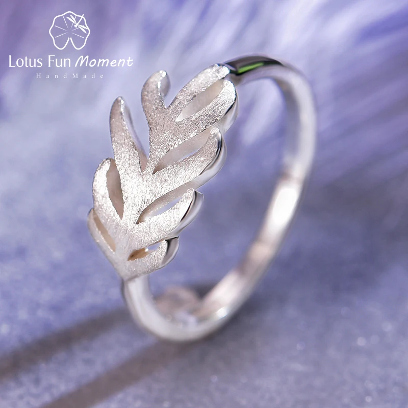 Женское кольцо с лепестками цветка астры Lotus Fun дизайнерское ювелирное изделие