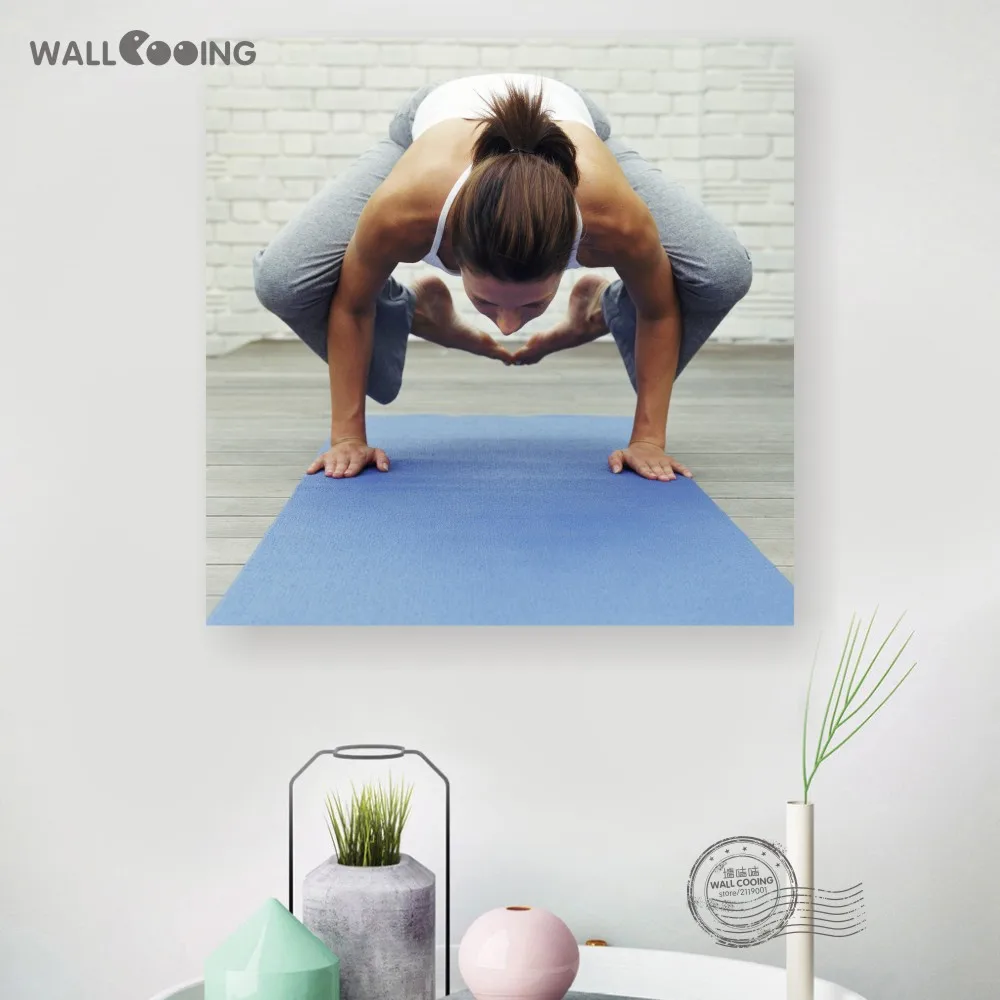 Сейчас домашний декор холст живопись Упражнения Йога картина Печать Фитнес