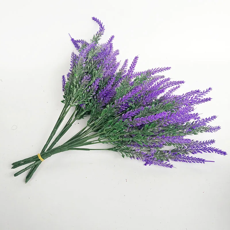 

1pcs lavender Artificial flowers The simulation flower Pastoral decoration Wedding decoration flower High quality