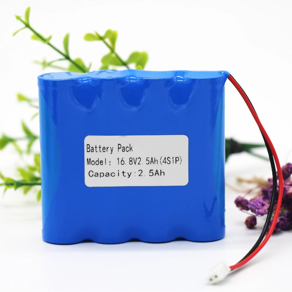 KLUOSI 4S1P 14,8 V/16,8 V 2500mAh 18650 Li-iom батарейный блок для ночной рыбалки, обогреватель для шахтерской лампы, усилитель батареи с 5А BMS