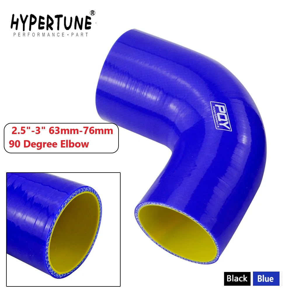 

Hypertune-2,5 "-3" 63 мм-76 мм 90 градусов Локоть Редуктор силиконовый шланг турбо Впускной синий или черный с внутренним желтым