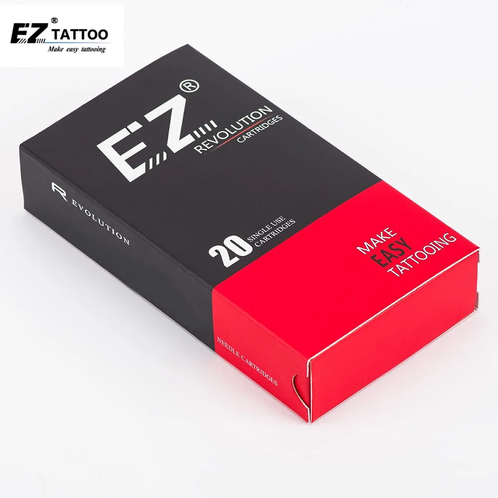 

EZ Assorted New Mixed Revolution Tattoo Cartridge Needles RL RS M1 CM for Cartridge Machine Grips Tattoo Supply 200 pcs /lot