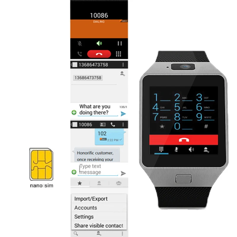 QW09 Smart Watch Android С Sim карты Smartwatch Bluetooth Смарт Часы Телефон Разъем И Функция Телефона