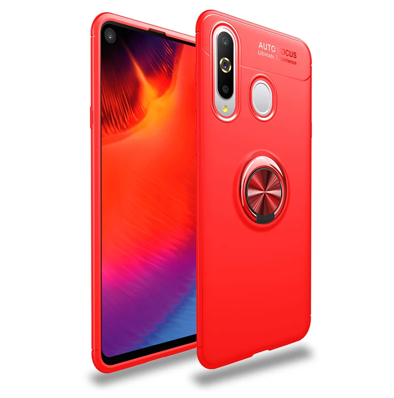 Роскошный чехол для телефона с магнитным кольцом 9 цветов для samsung Galaxy A90, матовый Силиконовый чехол для Galaxy A60 A70 A80
