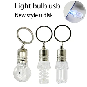 USB флеш-накопитель в форме лампочки, светодиодный флэш-накопитель Подарочная флеш-карта, 4 ГБ, 8 ГБ, 16 ГБ, брелок-флэш-карта памяти, USB 2,0