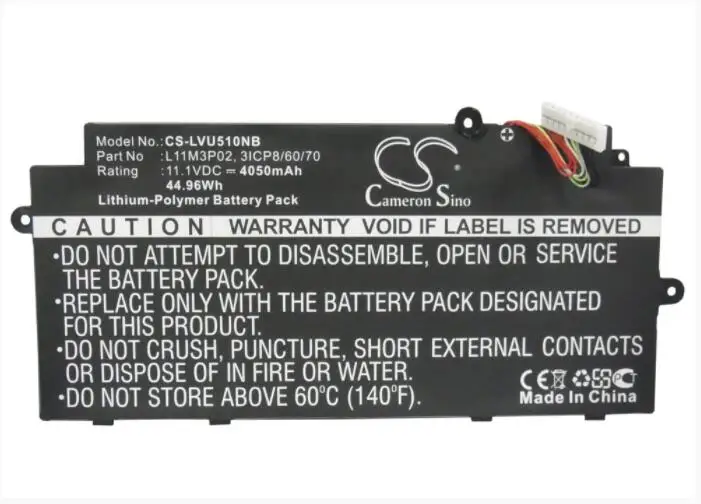 Cameron Sino 4050mAh аккумулятор для Lenovo IdeaPad U31 Touch U510 49412PU 59347424 9 349348 MBM66GE L11L6P01|Цифровые