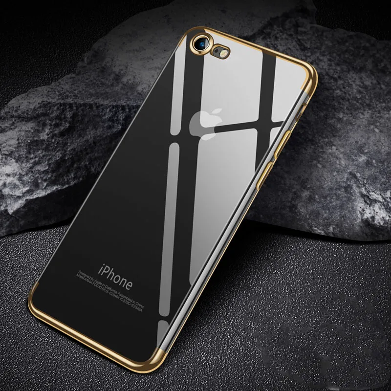 Чехол для iPhone 11 Pro роскошный золотой Мягкий силиконовый чехол телефона 7 8 Plus XS Max XR