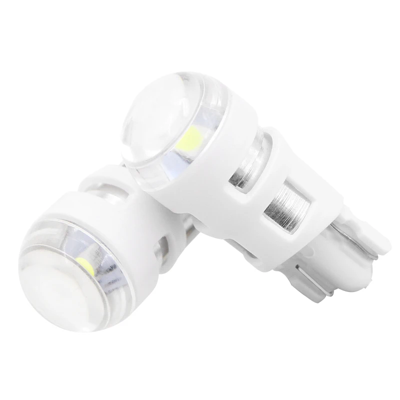 10 шт. светодиодный автомобильный фонарь T10 194 168 2825 W5W для чипа Cree подсветки