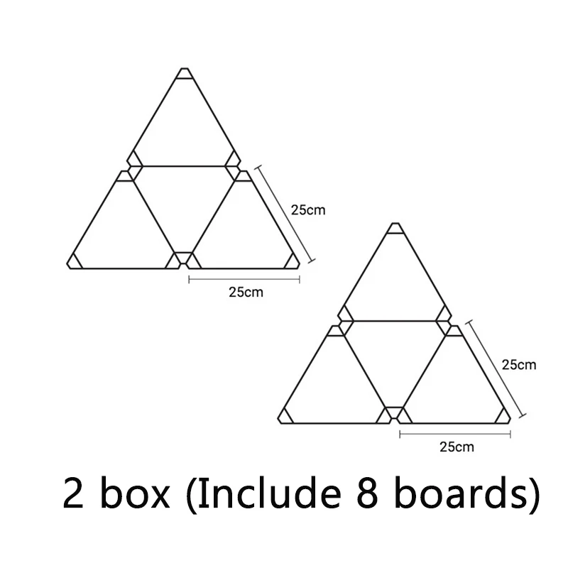 8 boards in 2 box Xiaomi Nanoleaf цветной смарт-светильник для работы с Mijia для Apple Homekit Google Smart Home настройка на заказ 4 шт./1 коробка - Цвет: 8 boards in 2 box