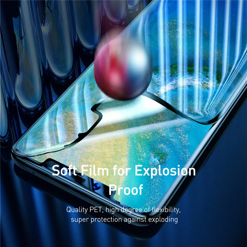 Baseus полное покрытие мягкая пленка для huawei mate 20 Pro Полный экран протектор Передняя