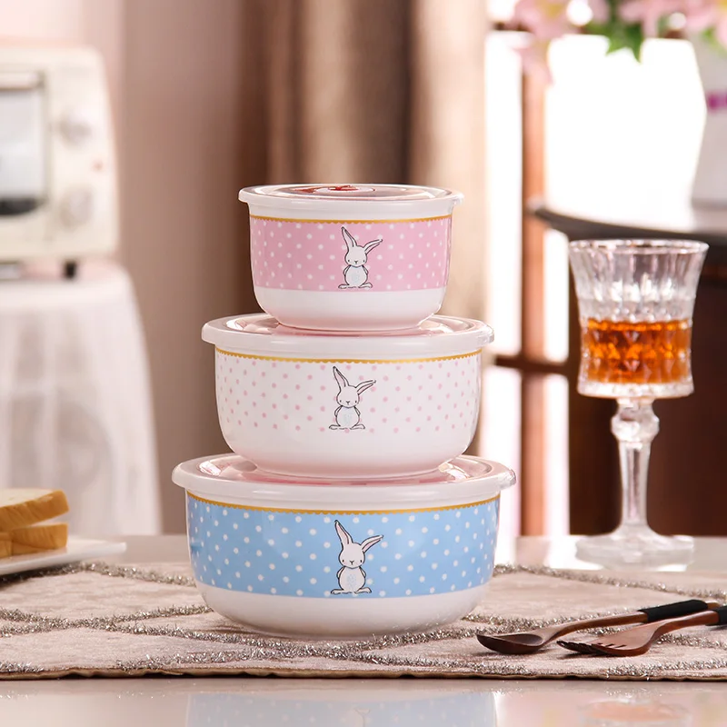 Герметичные чаши керамический фарфоровый холодильник для микроволновой печи