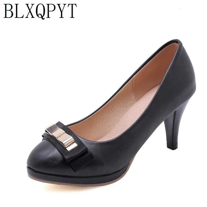 

BLXQPYT 2019 Top Time-limited Adhesive Sapato Feminino Zapatos Mujer wedding Shoes High Heels Woman Pumps Size 32- 43 666-8