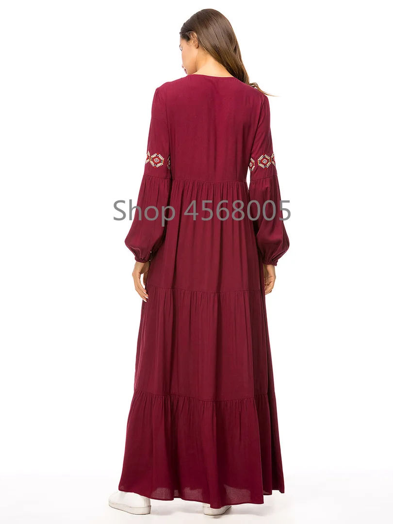 Абая для женщин Bangladesh Caftan Дубай кафтан исламский халат с длинными рукавами