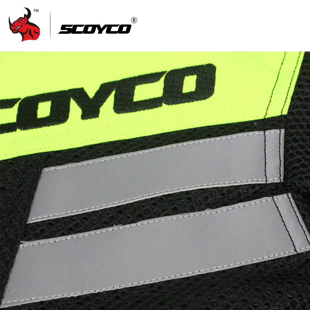 SCOYCO мотоциклетная куртка летняя дышащая сетчатая мотоциклетная куртка Защитное снаряжение для мотокросса куртка для бездорожья защитная одежда