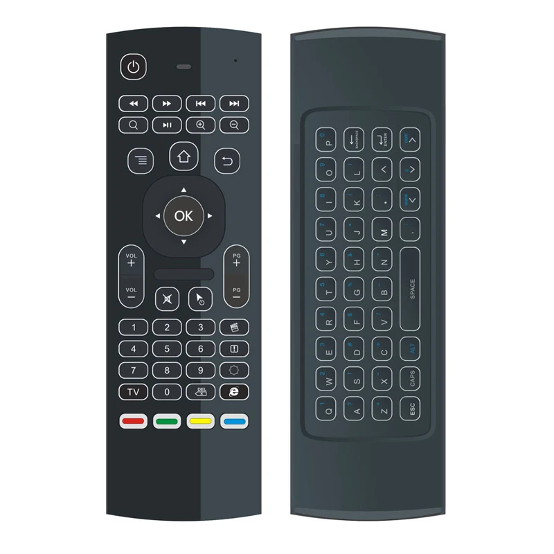 2020 Горячая продажа MX3 Air Mouse подсветка 2 4G Беспроводная клавиатура IR control с