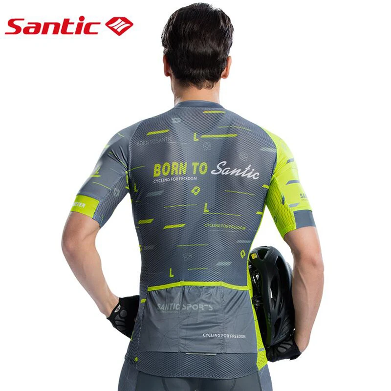 Santic Vélo летняя спортивная футболка с коротким рукавом велосипед Костюмы Майо