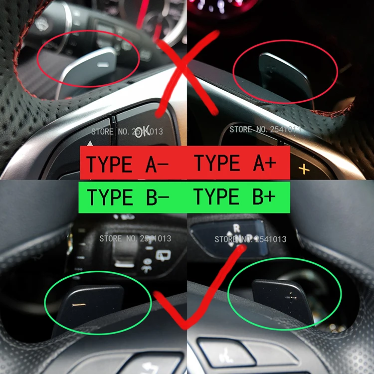 Оригинальные переключатели передач из углеродного волокна сменные для Mercedes Benz CLA