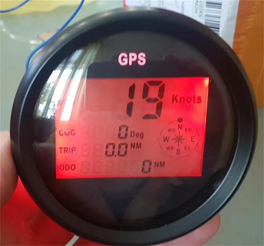 85 мм Цифровой gps Спидометр индикатор скорости Калибр Автомобиль Грузовик Лодка инструмент метр с красной подсветкой