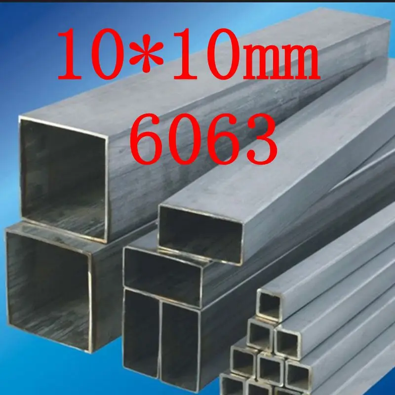 10x10 мм 6063 квадратная металлическая/алюминиевая трубка/труба|pipe tube|tube pipemetal square tube |