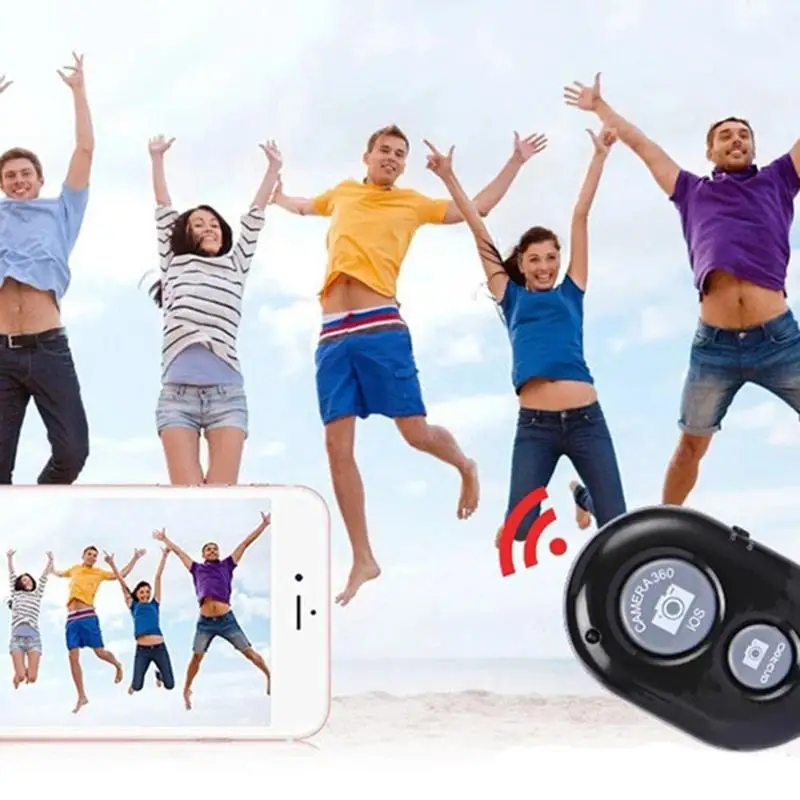 Беспроводной Bluetooth пульт дистанционного управления Кнопка спуска затвора для IOS Android мобильного телефона селфи палка для камеры дистанционного управления