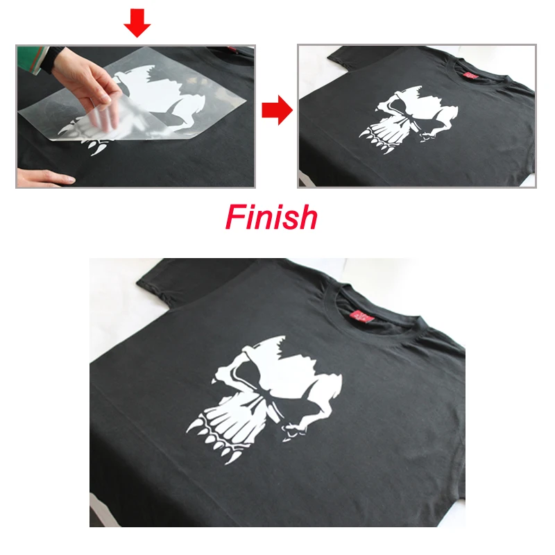 Отражающие виниловые футболки из ПУ Корейская теплопередача виниловый