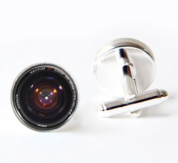 2017 новые модные запонки для объектива камеры подарки фотографам черные фото