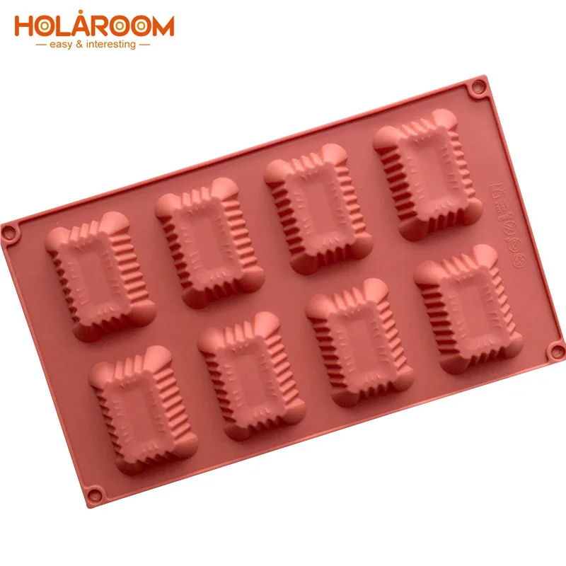 Holaroom 8 полости квадратная форма для выпечки силиконовые мыло формы свечей