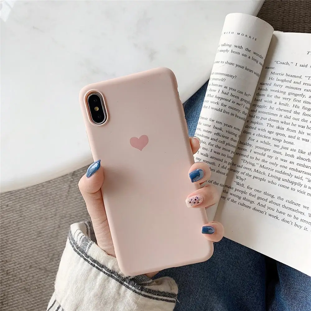 Чехол с сердечком для Samsung Galaxy S10 / S9 Plus S8 | Мобильные телефоны и аксессуары