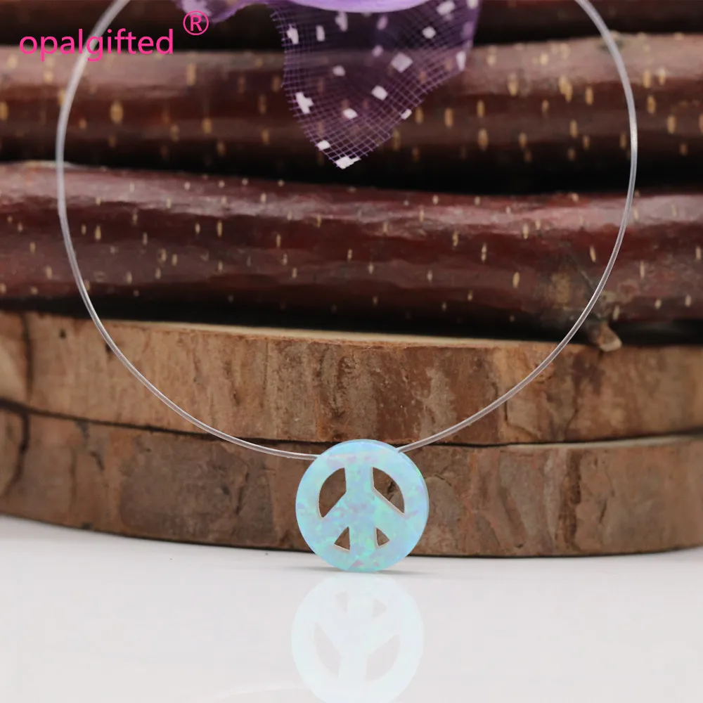 Лидер продаж прозрачная нейлоновая цепочка ожерелье с опалом Хамса прозрачное