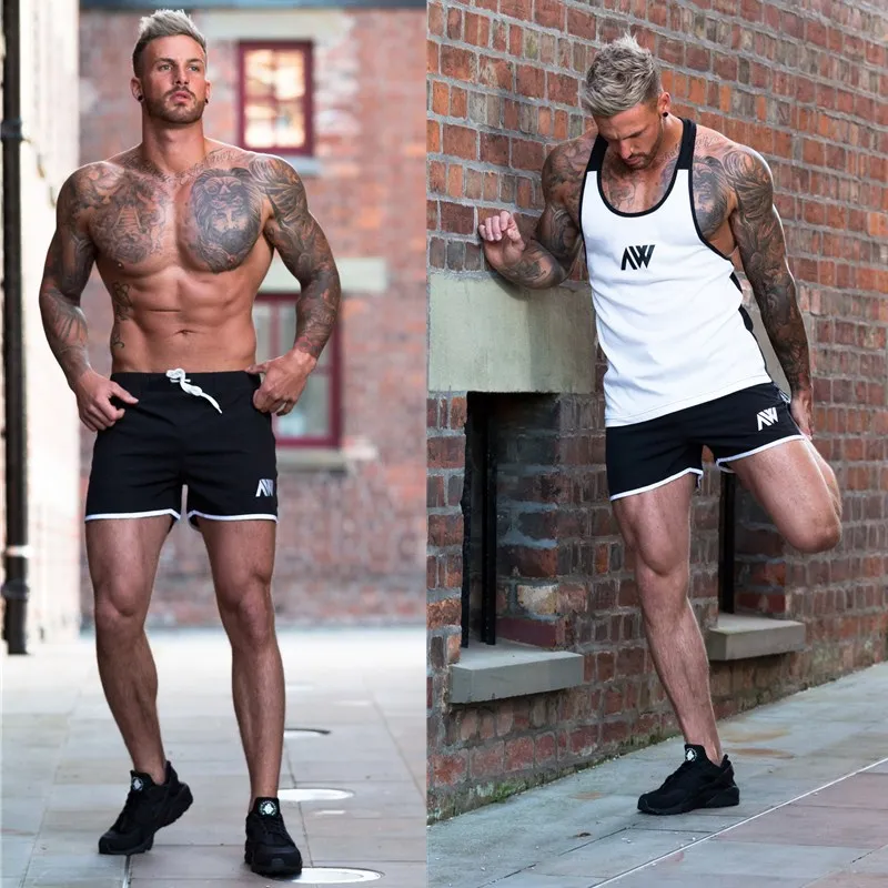 Короткие шорты для бега Для мужчин сухой 2018 быстрое высыхание дышащий тренировки