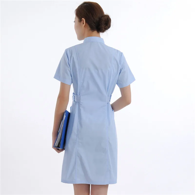 

New Women Medical Lab Coats Quality Doctor Nurse Uniform Hospital Nursing Scrub Overalls Short Sleeve Pharmist Workwear A1625
