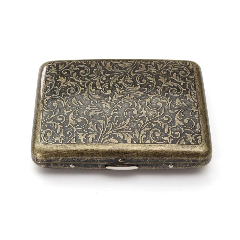 NZBZ. Vintage Metal Cigarette Case For With Gift Box Portable Accessories | Дом и сад
