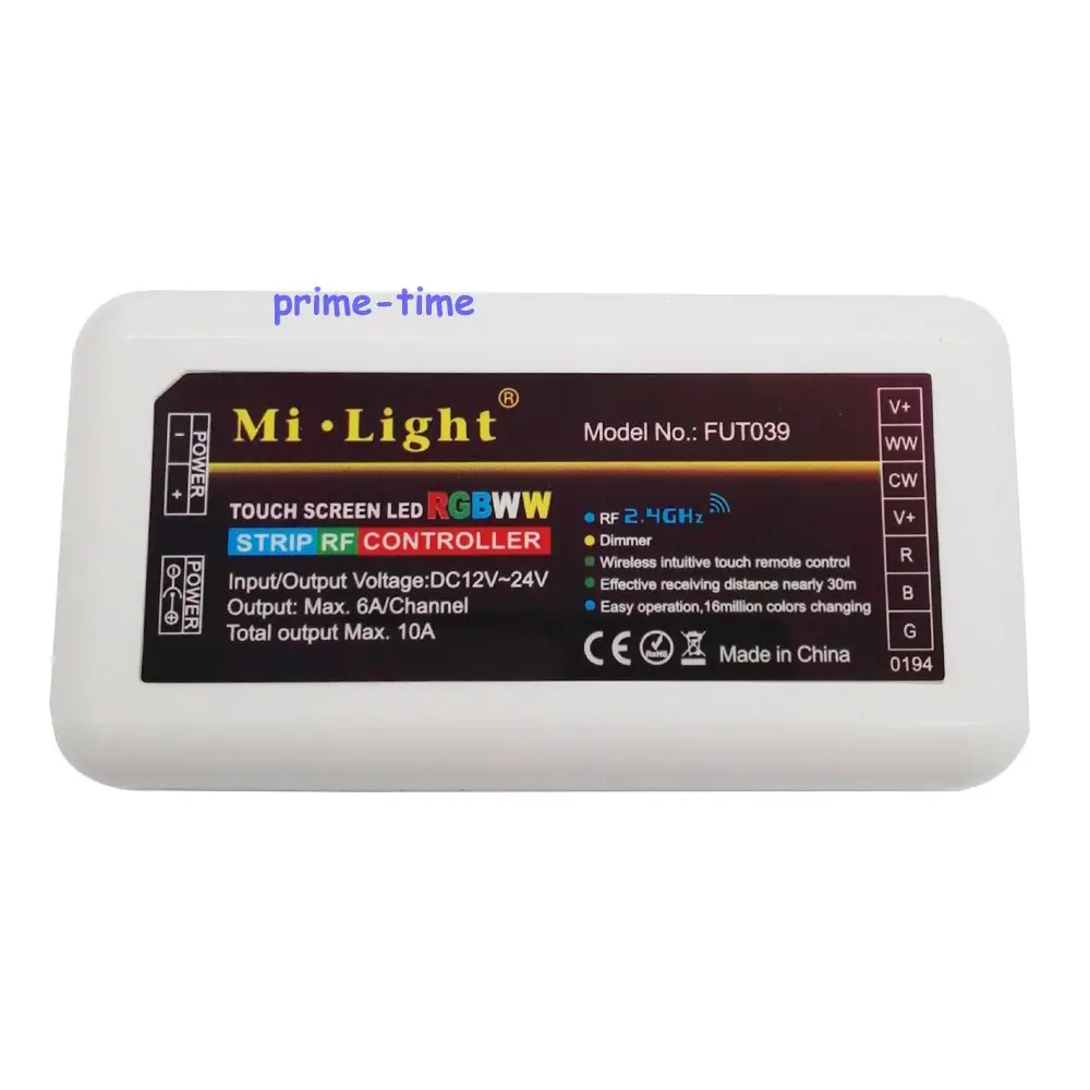 Контроллер MiLight RGB CCT (RGB + холодный белый теплый белый) флэш контроллер 2Ax5CH FUT039 2 4G RF