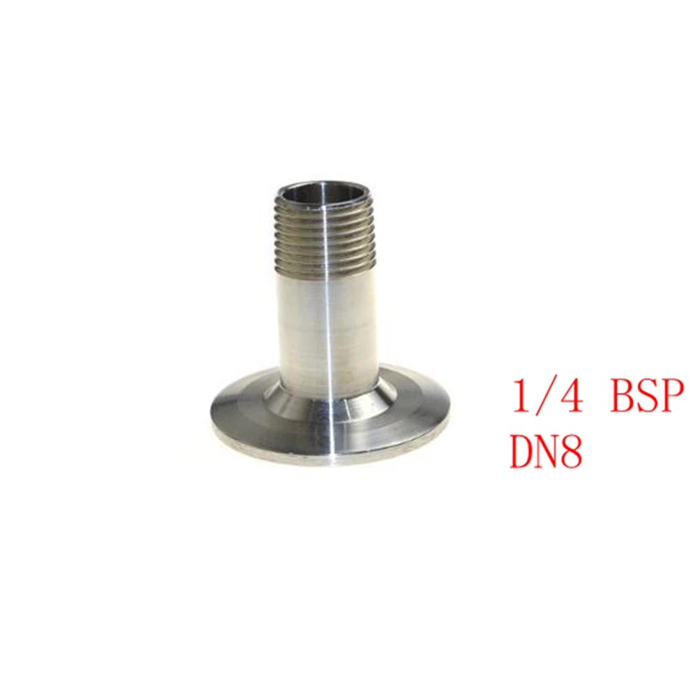 1/4&quot DN8 Sanitary Male Threaded 25.4mm Ferrule Pipe Fitting Tri Clamp Type Stainless Steel SS304 | Обустройство дома