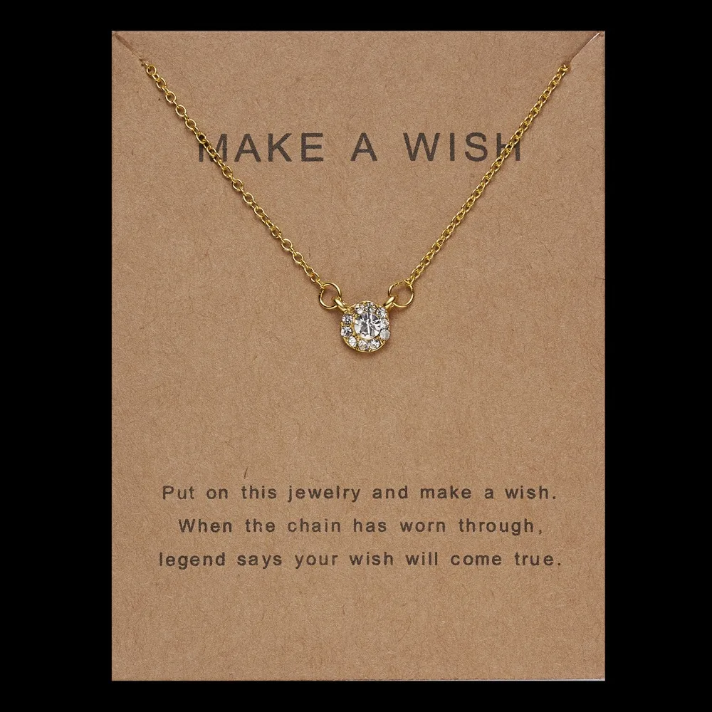 Новое Золотое короткое ожерелье-чокер Lucky Wish с ключицами и звёздным небом