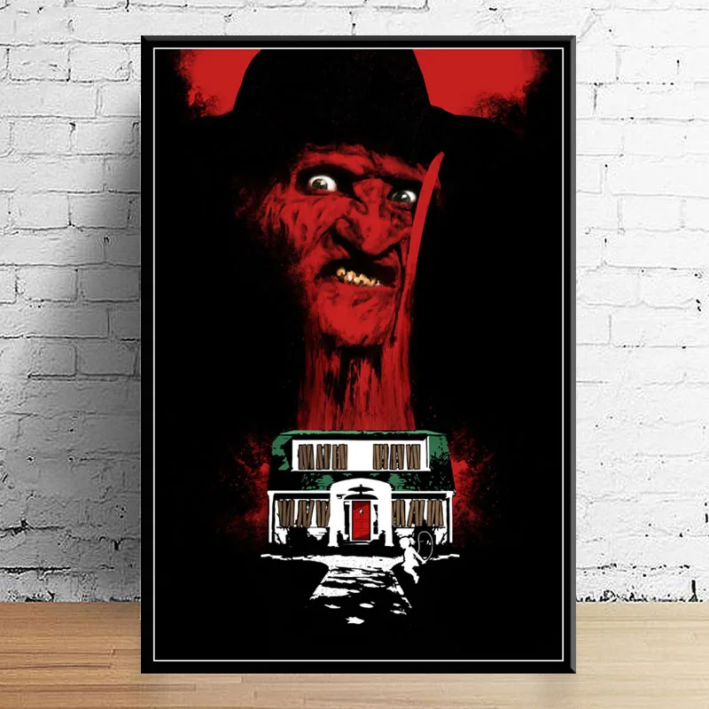 P588 A Nightmare on Elm Street Freddy Classic Horror Movie Art Painting Silk Canvas Poster Wall Home Decor | Дом и сад