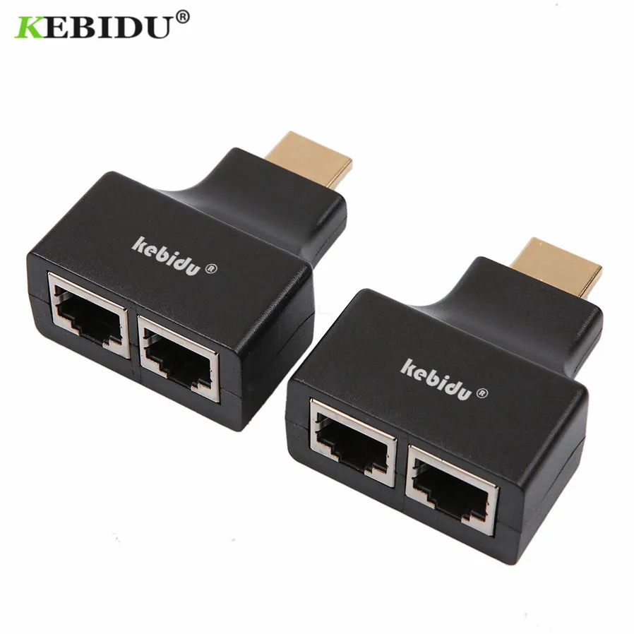 1pair RJ45 Network Cable Extender HD 1080P D32 For HDTV HDPC By Cat 5e/6 Up To 30Meters Wholesale | Электроника