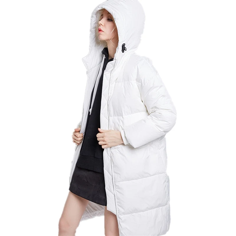 2018 Новинка Лидер продаж Для женщин вниз пальто зимнее с капюшоном внешний