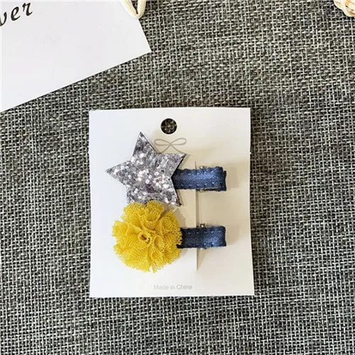 set 19 12 компл./лот Лидер продаж Детская одежда ручной работы волос Accessorires подсолнечника фрукты заколка в виде звезд Заколки для волос для девочек, повязка на голову - Цвет: set 19