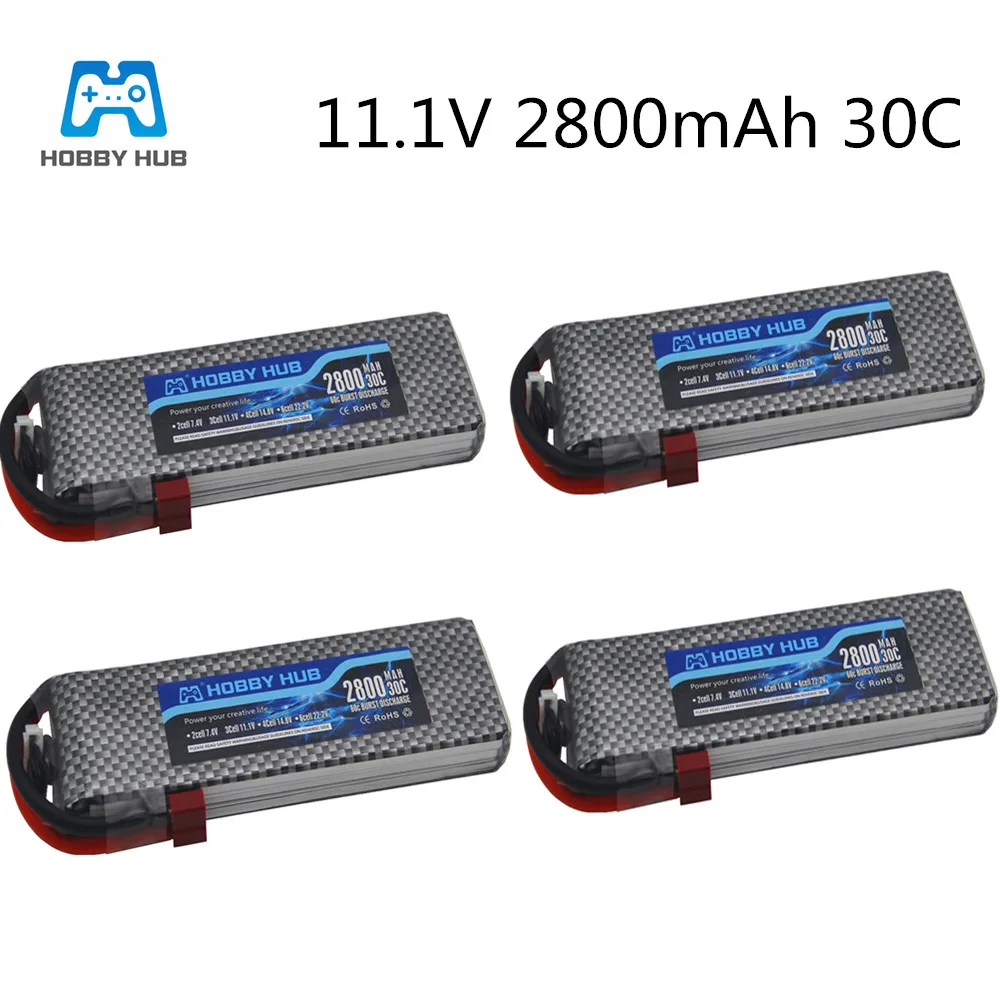 Hobby hub 11 1 v 3S 2800 MAH 30C Аккумулятор для дистанционного управления самолетом игрушкой