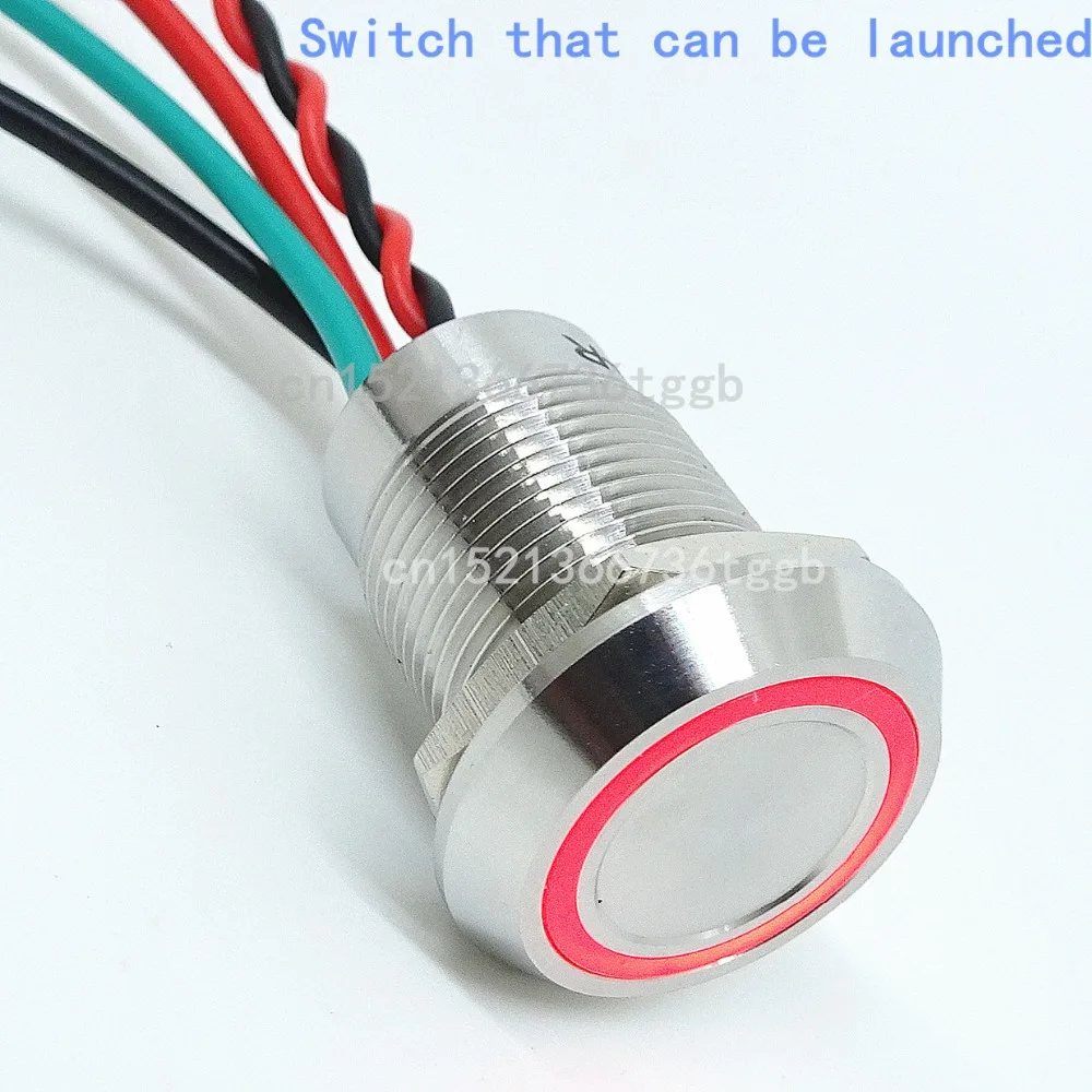 Металлический водонепроницаемый кнопочный переключатель давления сенсорная самоблокирующаяся подводная кнопка управления IP68 яхта наружное антикоррозийное освещение