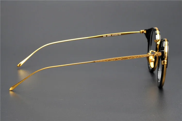 Titanium Vintage Round Optical Glasses Frame Men Brand Retro Clear Lens Eyeglasses Man Myopia Spectacles Frames Eyewear Oculos