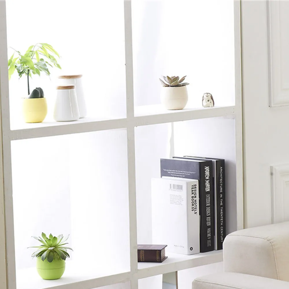 Мини красочные круглые пластиковые растения Цветочные горшки для дома и офиса